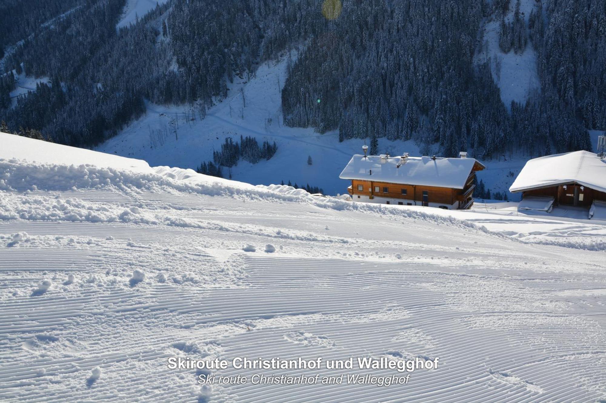 Ski In-Ski Out - Gaestehaeuser Saalbach-Hinterglemm - Wallegghof Christianhof エクステリア 写真