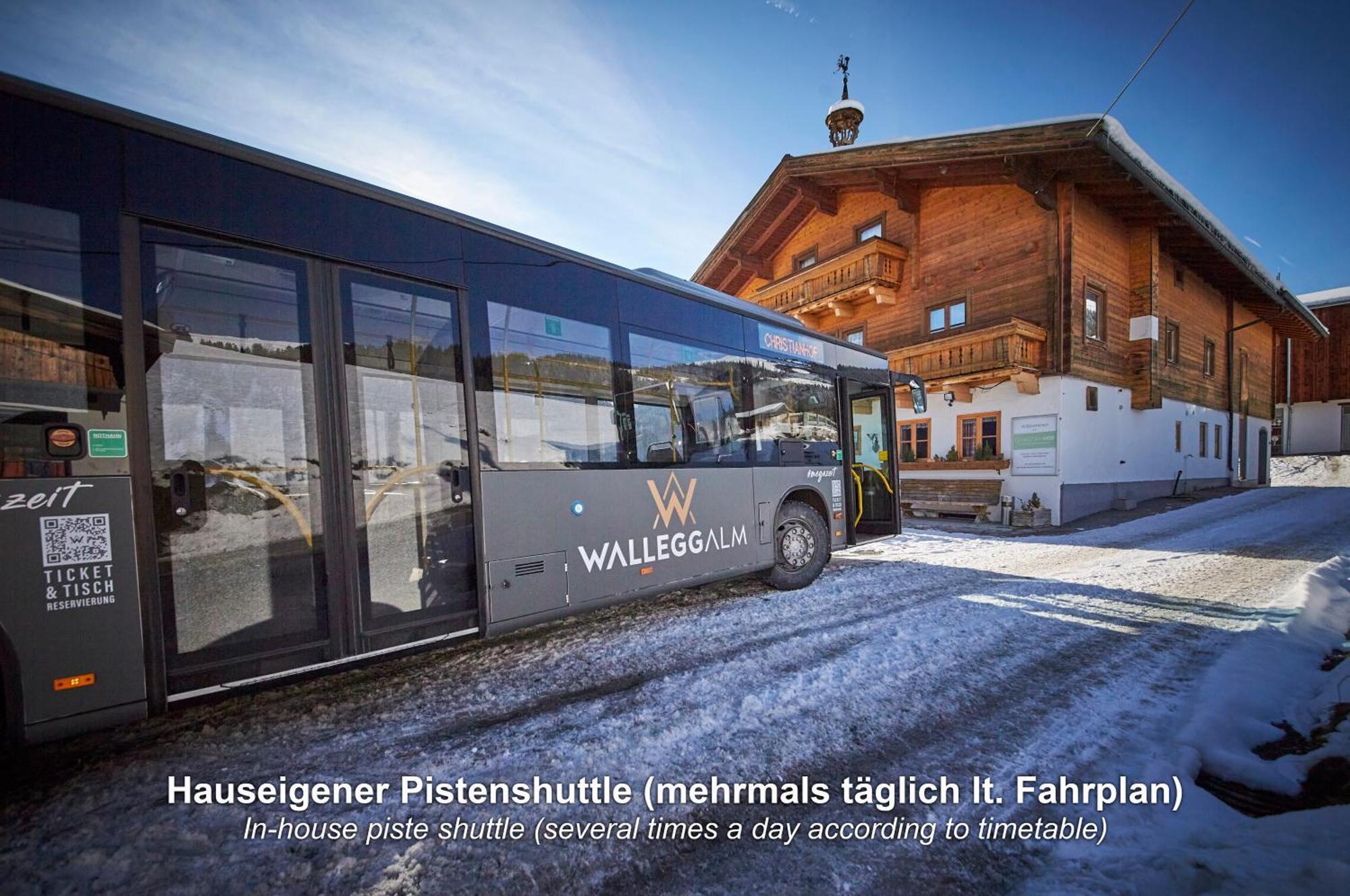 Ski In-Ski Out - Gaestehaeuser Saalbach-Hinterglemm - Wallegghof Christianhof エクステリア 写真